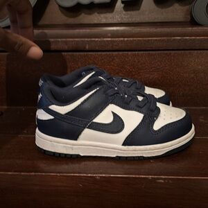Kids Navy and White Sneakers